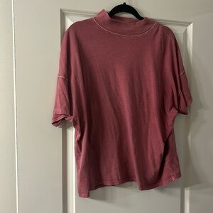 Free People Mock-neck T-Shirt